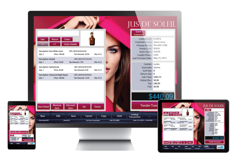 screenshot of Retail Pro